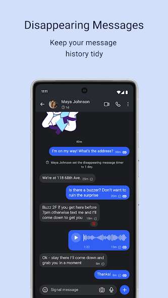 Signal app screenshot 2