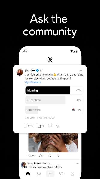 Threads app screenshot 1