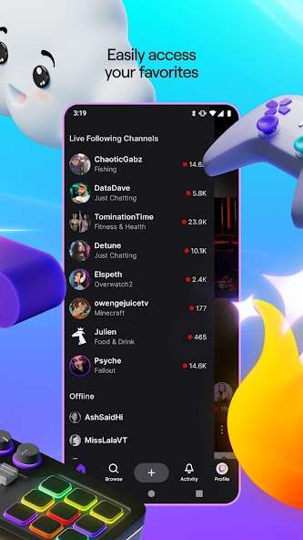 Twitch app screenshot 2